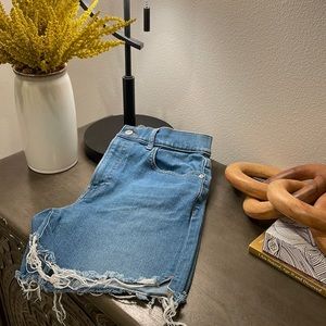 Express MIDI High Waist Shorts (Size 4)